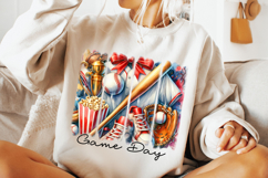 Baseball PNG Sublimation, Brushstroke Baseball PNG, Game Day Product Image 3