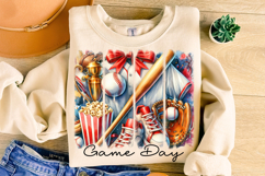Baseball PNG Sublimation, Brushstroke Baseball PNG, Game Day Product Image 1