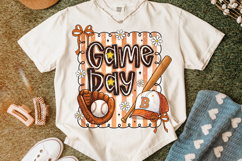 Coquette Bow Game Day Baseball PNG, Baseball Mama PNG Product Image 5