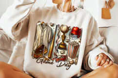 Baseball PNG Sublimation, Brushstroke Baseball PNG, Game Day Product Image 2