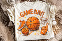 Game Day Basketball PNG Sublimation Design, Basketball Mom Product Image 1