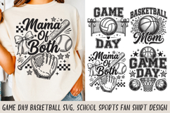 Game Day Basketball SVG, School Sports Fan Shirt Design Product Image 1