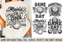 Game Day Basketball SVG, School Sports Fan Shirt Design Product Image 1