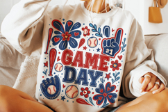 Game Day PNG, Baseball Mama PNG, Baseball Coquette PNG Product Image 2