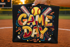 softball game day, faux yarn embroidery, softball png, game day shirt, softball sublimation, sports t shirt png, softball mom, softball team design, embroidered look png, softball shirt design