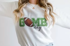 Game day football sublimation design PNG