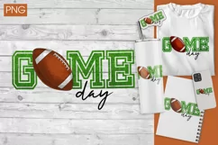Game day football sublimation design PNG