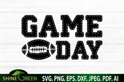 Football Game Day Svg by shine green art