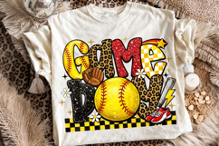 Game Day Softball, Softball PNG, Softball Mama PNG, Leopard Product Image 1
