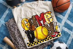 Game Day Softball, Softball PNG, Softball Mama PNG, Leopard Product Image 2