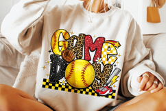 Game Day Softball, Softball PNG, Softball Mama PNG, Leopard Product Image 4
