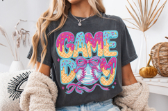 Baseball Game Day Drip Png, Baseball Ice Cream Drip PNG Product Image 3