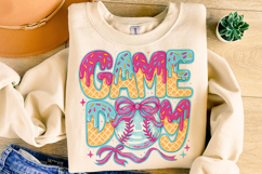 Baseball Game Day Drip Png, Baseball Ice Cream Drip PNG Product Image 4