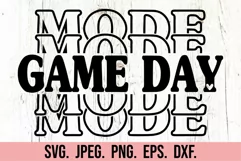 Game Day Mode SVG - Baseball Mom SVG - Football Mama Shirt Product Image 5