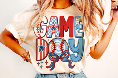 Game Day PNG, Baseball Mom PNG, Baseball Coquette Bow PNG Product Image 2