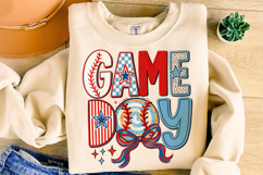 Game Day PNG, Baseball Mom PNG, Baseball Coquette Bow PNG Product Image 3