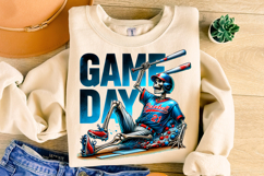 Game Day Skeleton PNG, Baseball PNG Sublimation,Baseball Mom Product Image 3