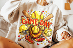 Softball Game Day PNG Sublimation, Softball Mama PNG, Sports Product Image 1