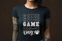Game Day Stacked Football SVG Quote Product Image 5