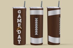 Game day sublimation tumbler, American Football tumbler Product Image 1