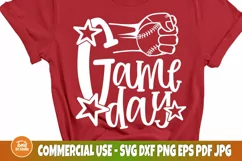 Baseball Game Day SVG Cut File, Sports Svg, Png, Dxf, Eps Product Image 1