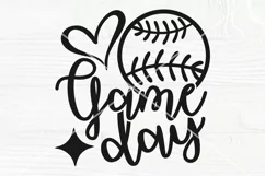 Baseball Game Day SVG Cut File, Sports Svg, Png, Dxf, Eps Product Image 2
