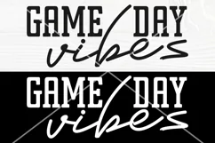 Game Day Vibes SVG Cut File, Baseball Svg, Sports Svg, Png Product Image 1
