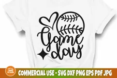 Baseball Game Day SVG Cut File, Sports Svg, Png, Dxf, Eps Product Image 1