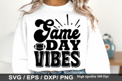 Game Day Vibes SVG - Football Mom Design Product Image 1