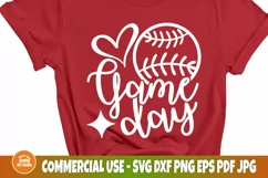 Baseball Game Day SVG Cut File, Sports Svg, Png, Dxf, Eps Product Image 3