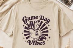 Game Day Vibes SVG, Football Goose PNG, Retro Sports Design Product Image 2