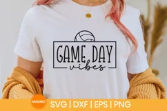 Game day vibes, volleyball svg, sports svg quote Product Image 1