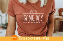 Game day vibes, volleyball svg, sports svg quote Product Image 2