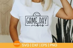 Game day vibes, volleyball svg, sports svg quote Product Image 3