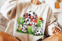 Retro Game Day Soccer PNG, Soccer Mama PNG, Soccer Clipart Product Image 3