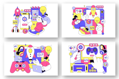 10 Game Development Process Illustration Product Image 2