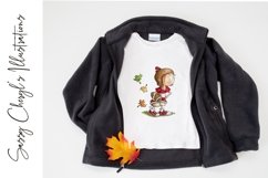 Fall Football Girl Player-Hand Painted-300 DPI Product Image 2