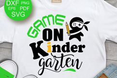 Game on Kindergarten shirt design svg School Clipart Cricut Product Image 1