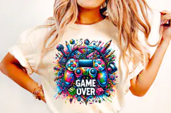 Game Controller PNG, Game Over PNG, Gamer PNG, Gaming PNG Product Image 1