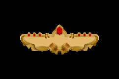 Game ui asset luxury gold with icon music and diamond clipart Product Image 2
