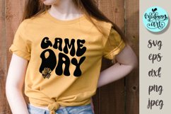 Gameday cheering SVG, groovy svg, hippie svg Product Image 1