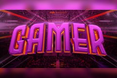 Gamer 3D editable text effect Product Image 1