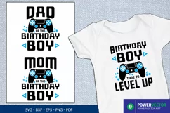 Gamer Birthday Svg | Birthday Boy, Dad, Mom Family Shirt Product Image 1