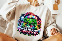 Gamer Christmas PNG, Game Controller PNG, Christmas PNG Product Image 2