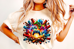 Game Controller PNG Sublimation, Gamer PNG, Gaming PNG Product Image 2