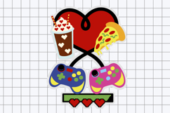 Gamer Love topper 3D SVG Product Image 2