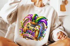 Gamer Mardi Gras PNG, Mardi Gras Gaming PNG, Game Controller Product Image 2