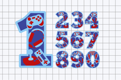 Gamer Numbers 3D SVG Product Image 2