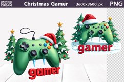 Gamer Christmas Clipart | Gamer Sublimation Product Image 1