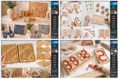 Games and Toys Laser Cut Mega Bundle | Board Games | Puzzles Product Image 7